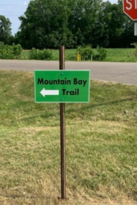 Added three signs near Sturgeon Park and the Paper Mill to direct users to the trail.